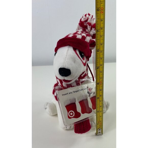 2003 TARGET Dog Plush Bullseye Bull Terrier Stuffed Animal 7" w/Gift Card Holder - Picture 10 of 10